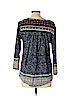 Lucky Brand Blue 3/4 Sleeve Blouse Size L - photo 2