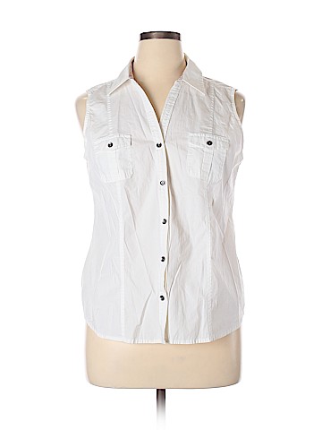 SONOMA life + style Sleeveless Button-Down Shirt (view 1)
