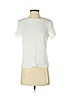 H&M 100% Viscose White Short Sleeve Blouse Size 2 - photo 1