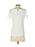 H&M 100% Viscose White Short Sleeve Blouse Size 2 - photo 2