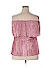 Ashley Stewart 100% Polyester Pink Short Sleeve Blouse Size 18 - 20 Plus - photo 2