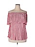 Ashley Stewart 100% Polyester Pink Short Sleeve Blouse Size 18 - 20 Plus - photo 1