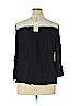 Crescent 100% Rayon Black 3/4 Sleeve Blouse Size XL - photo 2