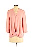 Charlotte Russe Pink Long Sleeve Blouse Size S - photo 1