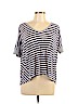 Splendid Blue Short Sleeve Top Size L - photo 1