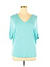 Venus Blue Short Sleeve Top Size XL - photo 1