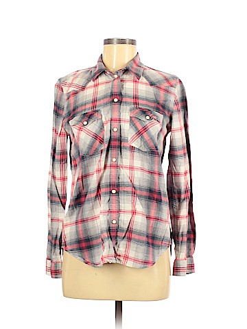 American Eagle Outfitters Long Sleeve Button-Down Shirt (view 1)