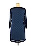 Ann Taylor 100% Polyester Blue Casual Dress Size 16 (petite) - photo 2