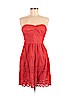 American Eagle Outfitters 100% Cotton Red Casual Dress Size 8 - photo 1