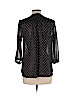 H&M 100% Polyester Black 3/4 Sleeve Blouse Size 10 - photo 2
