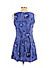 Dby 100% Rayon Blue Casual Dress Size 11 - 12 - photo 2