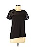 H&M 100% Viscose Black Short Sleeve Top Size S - photo 1