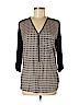 Vince Camuto 100% Polyester Black 3/4 Sleeve Blouse Size M - photo 1