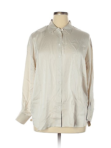 Everlane Long Sleeve Silk Top (view 1)