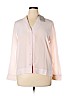 Everlane 100% Silk Pink Long Sleeve Silk Top Size 14 - photo 1