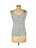 Armani Collezioni 100% Silk Blue Sleeveless Silk Top Size 6 - photo 2
