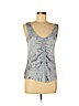 Armani Collezioni 100% Silk Blue Sleeveless Silk Top Size 6 - photo 1