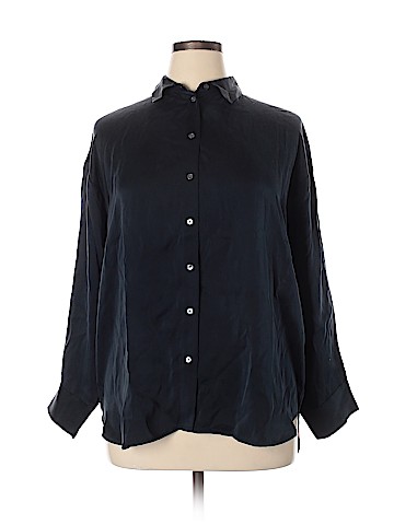 Everlane Long Sleeve Silk Top (view 1)