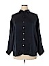 Everlane 100% Silk Black Long Sleeve Silk Top Size 14 - photo 1