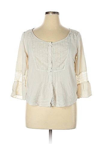 American Eagle Outfitters 3/4 Sleeve Blouse (view 1)