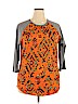 Lularoe Orange 3/4 Sleeve T-Shirt Size 2X - photo 1