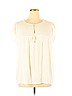 Old Navy 100% Rayon Ivory Short Sleeve Blouse Size XL - photo 1