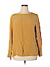 Everlane 100% Silk Yellow Long Sleeve Silk Top Size 16 - photo 1