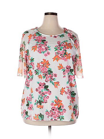 Ann Taylor Short Sleeve Blouse (view 1)