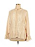 Lane Bryant 100% Polyester Ivory Long Sleeve Blouse Size 18 - 20 Plus - photo 1