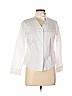 Petite Studio New York White Long Sleeve Button-Down Shirt Size M - photo 1