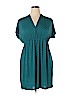 Raindrops by Papillon Teal Casual Dress Size XL - photo 1