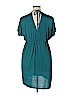 Raindrops by Papillon Teal Casual Dress Size XL - photo 2