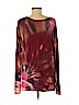 Brightly Twisted Burgundy Long Sleeve Top Size M - photo 2