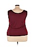 Alfani 100% Polyester Burgundy Sleeveless Blouse Size 3X - photo 2