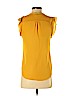 H&M 100% Polyester Yellow Sleeveless Blouse Size 4 - photo 2