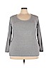 a.n.a. A New Approach Gray Long Sleeve Top Size 3X - photo 1