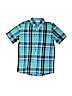 Old Navy 100% Cotton Blue Short Sleeve Button-Down Shirt Size 10 - 12 - photo 1