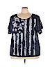 Style&Co Blue Short Sleeve Top Size 3X - photo 1