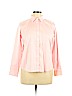 Lands' End 100% Baumwolle Pink Long Sleeve Button-Down Shirt Size 14 (petite) - photo 1