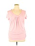 New York & Company Pink Short Sleeve Top Size XL - photo 1