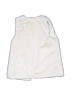 Zara 100% Polyester Ivory Faux Fur Vest Size 8 - 9 - photo 2
