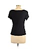 H&M 100% Viscose Black Short Sleeve Top Size L - photo 2