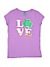 Unbranded 100% Cotton Purple Short Sleeve T-Shirt Size 14 - 16 - photo 1