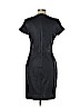 Diane von Furstenberg 100% Leather Black Casual Dress Size 12 - photo 2