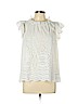 Sea New York 100% Cotton White Short Sleeve Blouse Size 12 - photo 1