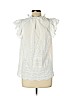 Sea New York 100% Cotton White Short Sleeve Blouse Size 12 - photo 2