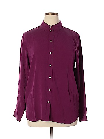 Everlane Long Sleeve Silk Top (view 1)