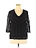 B.i.y.a.y.c.d.a. Black 3/4 Sleeve Blouse Size 1X - photo 1