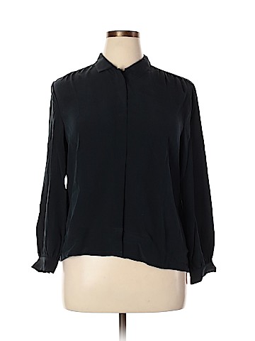 Everlane Long Sleeve Silk Top (view 1)