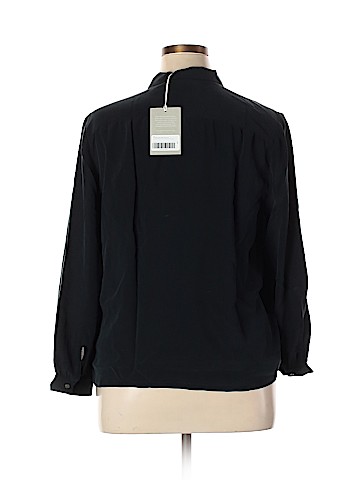 Everlane Long Sleeve Silk Top (view 2)